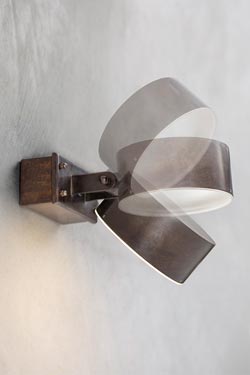 Acelum applique d'extérieur orientable en laiton vieilli