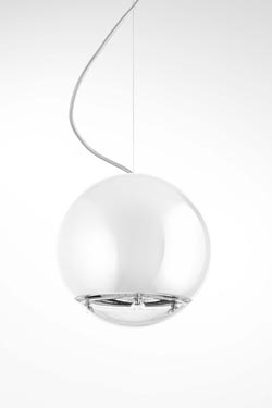 Globo white ceramic pendant lamp - Pendants by Aldo Bernardi