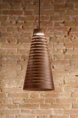 Perforated cone pendant in corten steel - Pendants by Aldo Bernardi