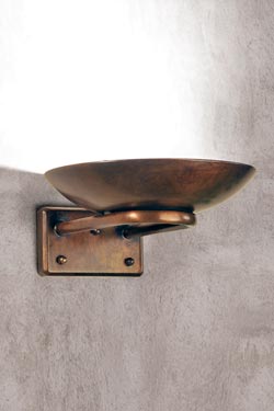 Allegro patinated brass dome wall light  - Wall lights by Aldo Bernardi