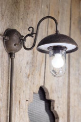 Dome wall lamp in aged patinated brass - Wall lights by Aldo Bernardi