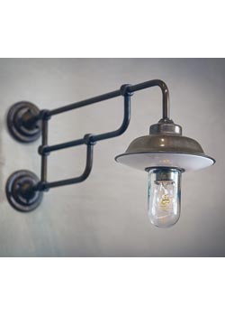 Wall lamp with triple arm in patinated brass - Wall lights by Aldo Bernardi