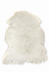Hannibal tapis en peau de mouton blanc - Tapis en peau by Angel des Montagnes