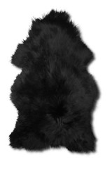 Hannibal tapis noir - Tapis en peau by Angel des Montagnes
