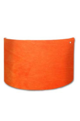 Orange cowhide wall lamp - Wall lights by Angel des Montagnes