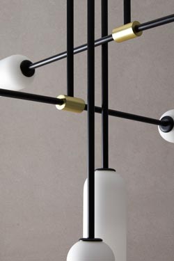  Asymmetric chandelier 6 lights Atil