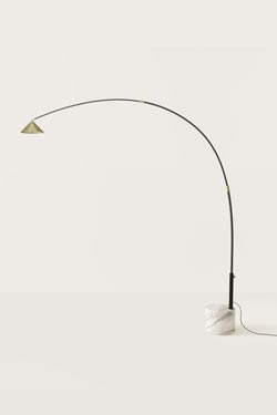 Large black floor lamp Hinoo