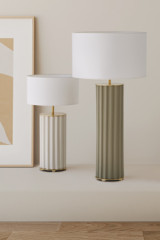 Grande lampe de table verte et or Sonica  - Lampe de table by Aromas