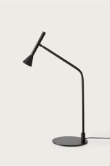 Lampe de bureau en métal noir mat Lyb - Lampe de bureau by Aromas
