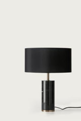 Lampe de table classique en marbre noir Cand - Lampe de table by Aromas