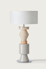 Lampe de table cubiste en verre coloré Kitta Ponn - Lampe de table by Aromas