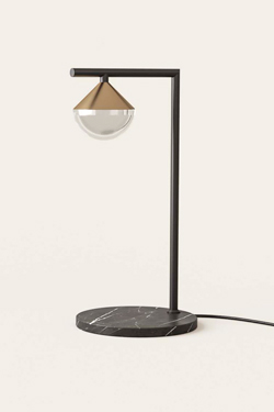 Lampe de table en marbre et verre optique Nino - Lampe de table by Aromas