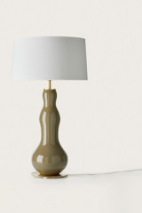Lampe de table en verre couleur vert feuille Melly  - Lampe de table by Aromas