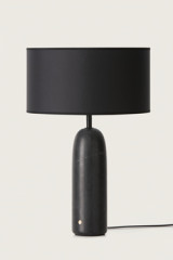 Lampe de table noire en marbre Schin  - Lampe de table by Aromas