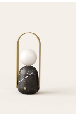 Lampe sans fil portable en verre et marbre Nano - Lampe sans fil by Aromas
