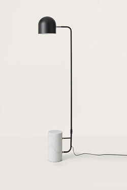 Luca liseuse noire à abat-jour orientable - Lampadaire by Aromas