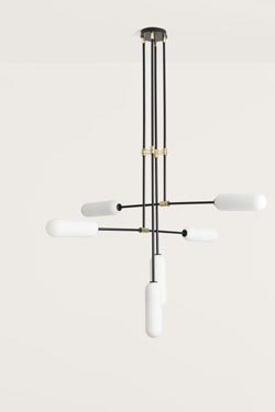 Lustre asymétrique 6 lumières Atil