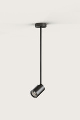 Noon spot noir orientable sur tige - Spot by Aromas