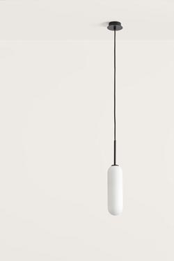 Black minimalist pendant Atil - Pendants by Aromas
