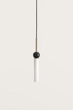 Delie black and white pendant