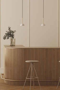 Dussa small black marble pendant lamp
