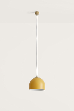 Mustard-coloured pendant lamp Alpha - Pendants by Aromas