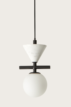 Oneta black and white pendant lamp