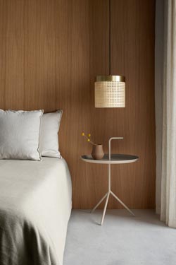 Ptan suspension en rotin naturel 