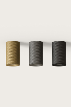 Latto spot steel tube gold - Spotlights by Aromas