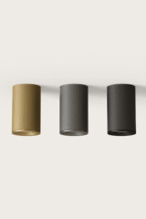 Latto spot steel tube gold - Spotlights by Aromas