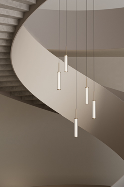 Suspension cylindrique en verre Ison 