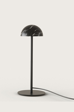 Dussa table lamp in steel and black marble  - Table lamps by Aromas
