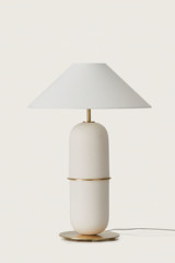 White ceramic table lamp Agra - Table lamps by Aromas