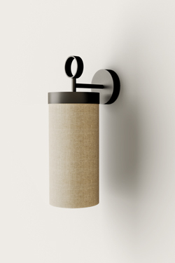 Wall lamp in natural linen Nooi - Wall lights by Aromas