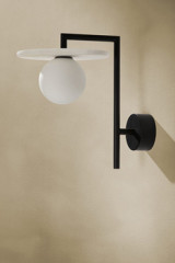 Miro contemporary black and white wall light - Wall lights by Aromas