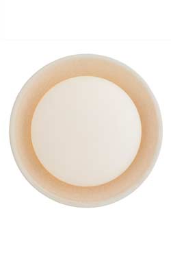 Applique ronde en céramique craquelée Glaze