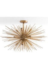 Grand plafonnier en laiton antique Zanadoo - Plafonnier by Arteriors