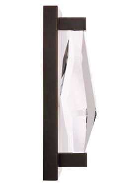 Maisie applique murale diamant et métal bronze foncé