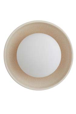 Plafonnier en céramique craquelée ivoire Glaze