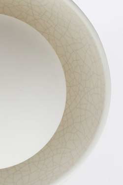 Plafonnier 4 lumières en céramique et acier noir Glaze
