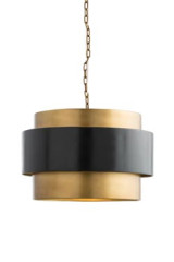 Suspension en bronze et laiton vieilli Nolan - Suspension by Arteriors