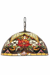 Coquelicot Suspension style Tiffany 40cm - Suspension by Artistar