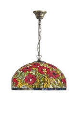 Suspension Tiffany Coquelicots - Suspension by Artistar