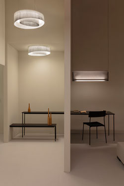 Round white ceiling lamp Anel