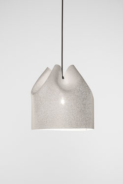 Wide white outdoor pendant light Agasallo  - Exterior pendants by Arturo Alvarez