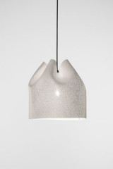 Wide white outdoor pendant light Agasallo  - Exterior pendants by Arturo Alvarez