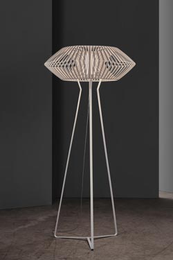 V White graphic floor lamp - Floor lamps by Arturo Alvarez