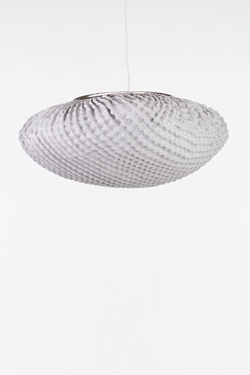 Grande suspension ronde et blanche Tati - Suspension by Arturo Alvarez