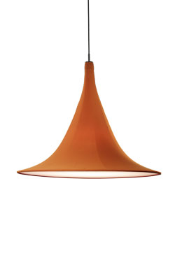 Cabana orange trumpet pendant 60cm - Pendants by Arturo Alvarez