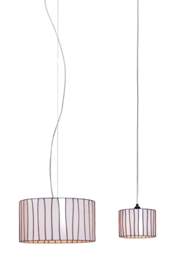 Curvas white opaque glass pendant